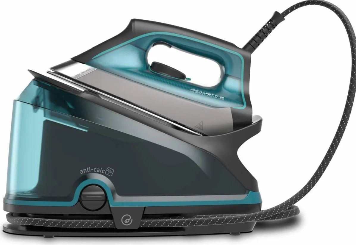 Rowenta Compact Steam Pro - Centro de planchado, 6.3 bares de presión, golpe de vapor de 325 g/minuto, suela antiarañazos deslizante, sistema eco (Reacondicionado)