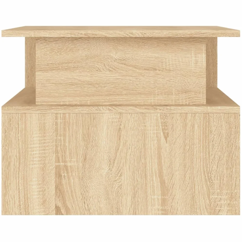 Sonoma - Mesa de centro de roble (90 x 55 x 42,5 cm, material de madera, robusta mesa de salón con espacio de almacenamiento, elegante mesa auxiliar para bebidas y aperitivos)
