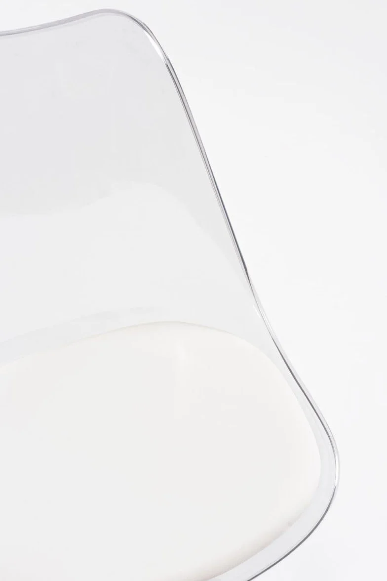 Regalos Miguel - Silla de Oficina Blanca Neo Transparente - Máxima Ergonomía - Ideal para Escritorio y Gaming