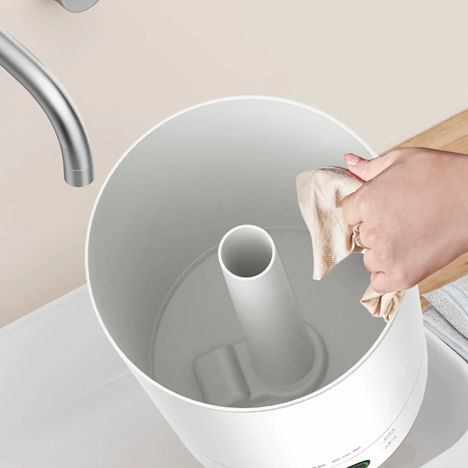 purificador de aire y humidificador Humidificadores ultrasónicos tranquilos for dormitorio y habitación grande, apagado automático, humidificadores for bebés Nursery y toda la casa filtro humidificado
