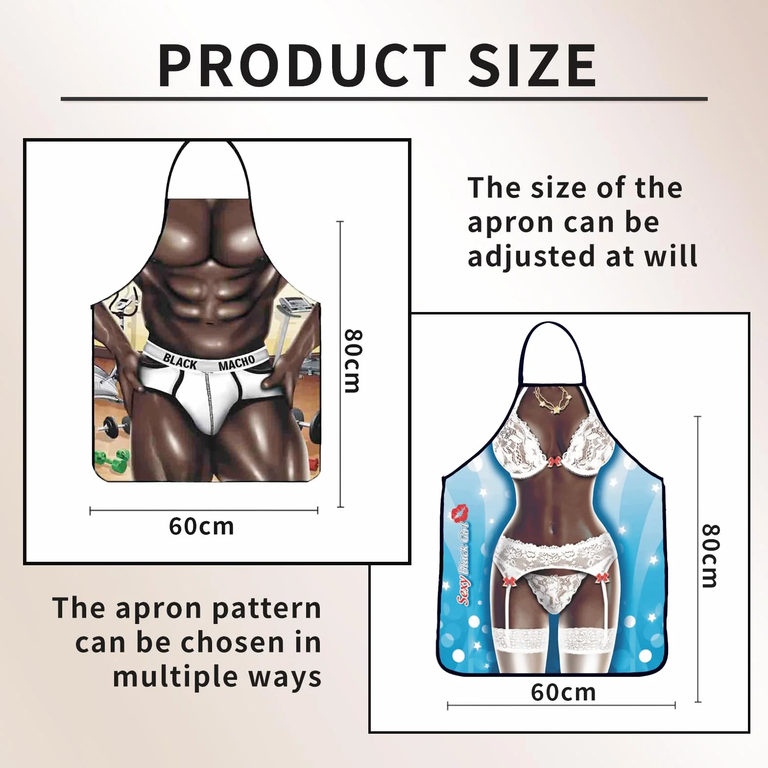 Delantal divertido para hombres y mujeres, delantal humorístico para bikini, perfecto para barbacoas, parrillas, cocinar, delantales divertidos para adultos