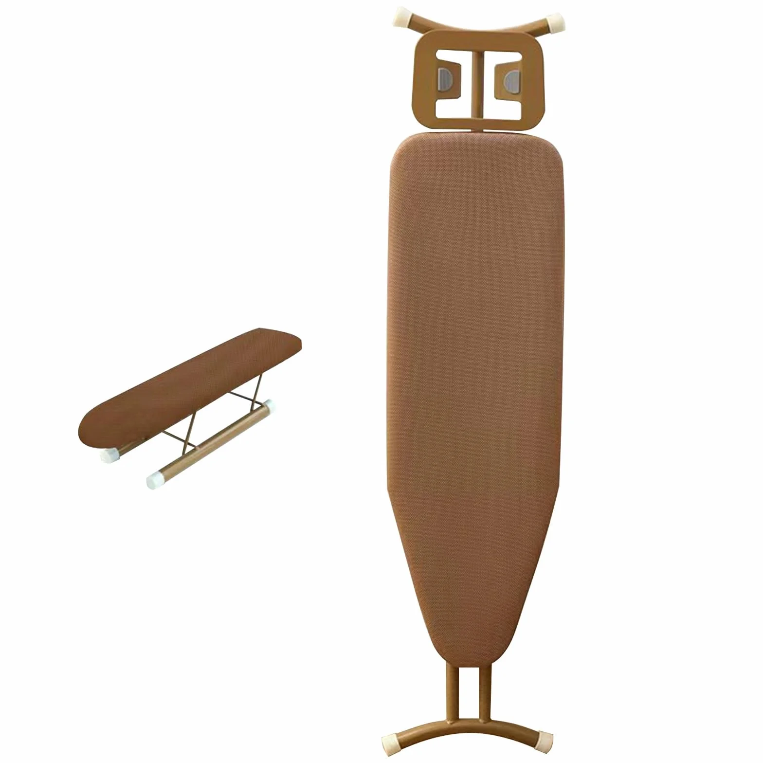 Tabla de Planchar Plegable de 8 Alturas Ajustables, Mesa de Planchar Grande de Pie con Soporte para Plancha y Soporte para Mangas, Compacta y Ahorra Espacio
