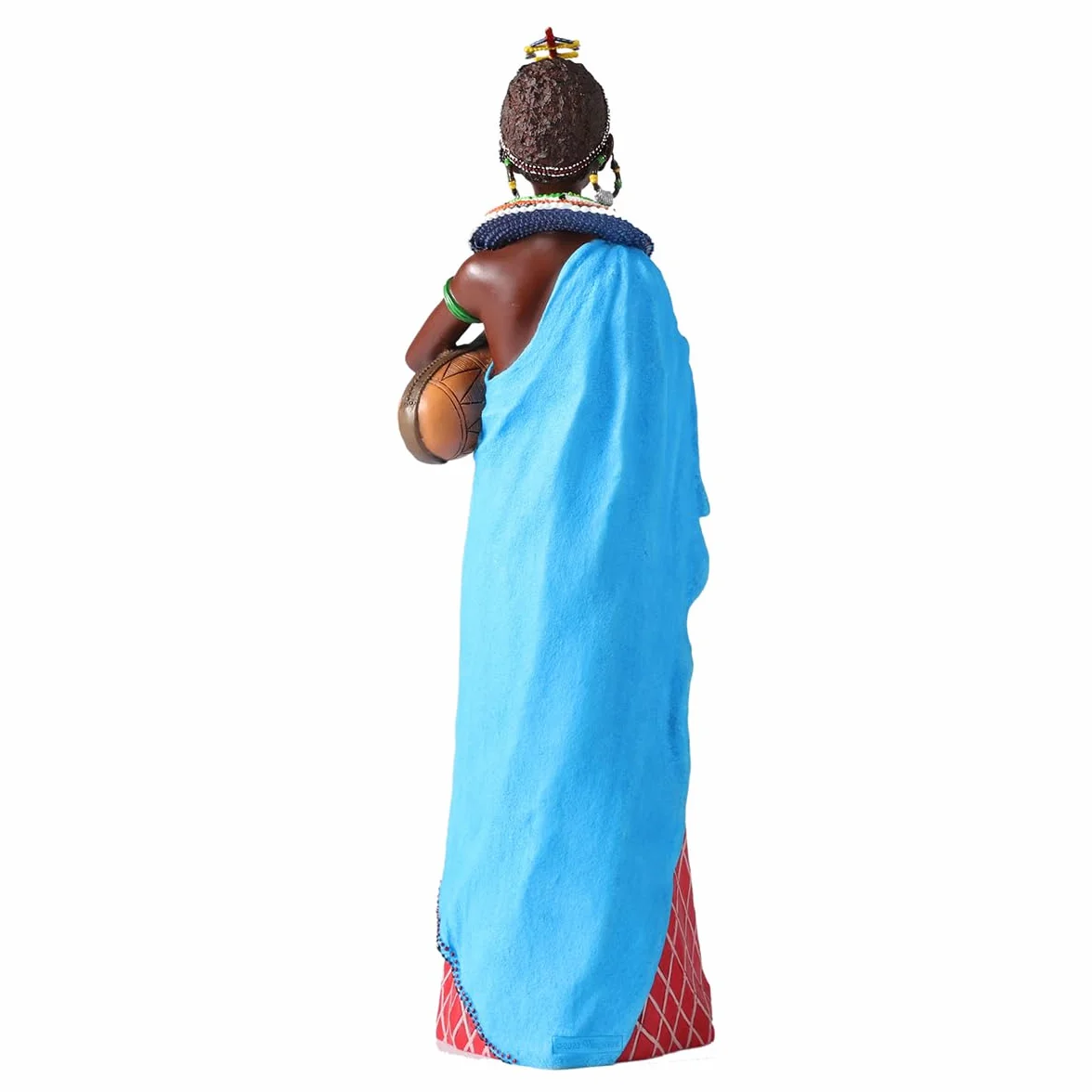 Figura Decorativa Mujer Africana Resina 26 cm