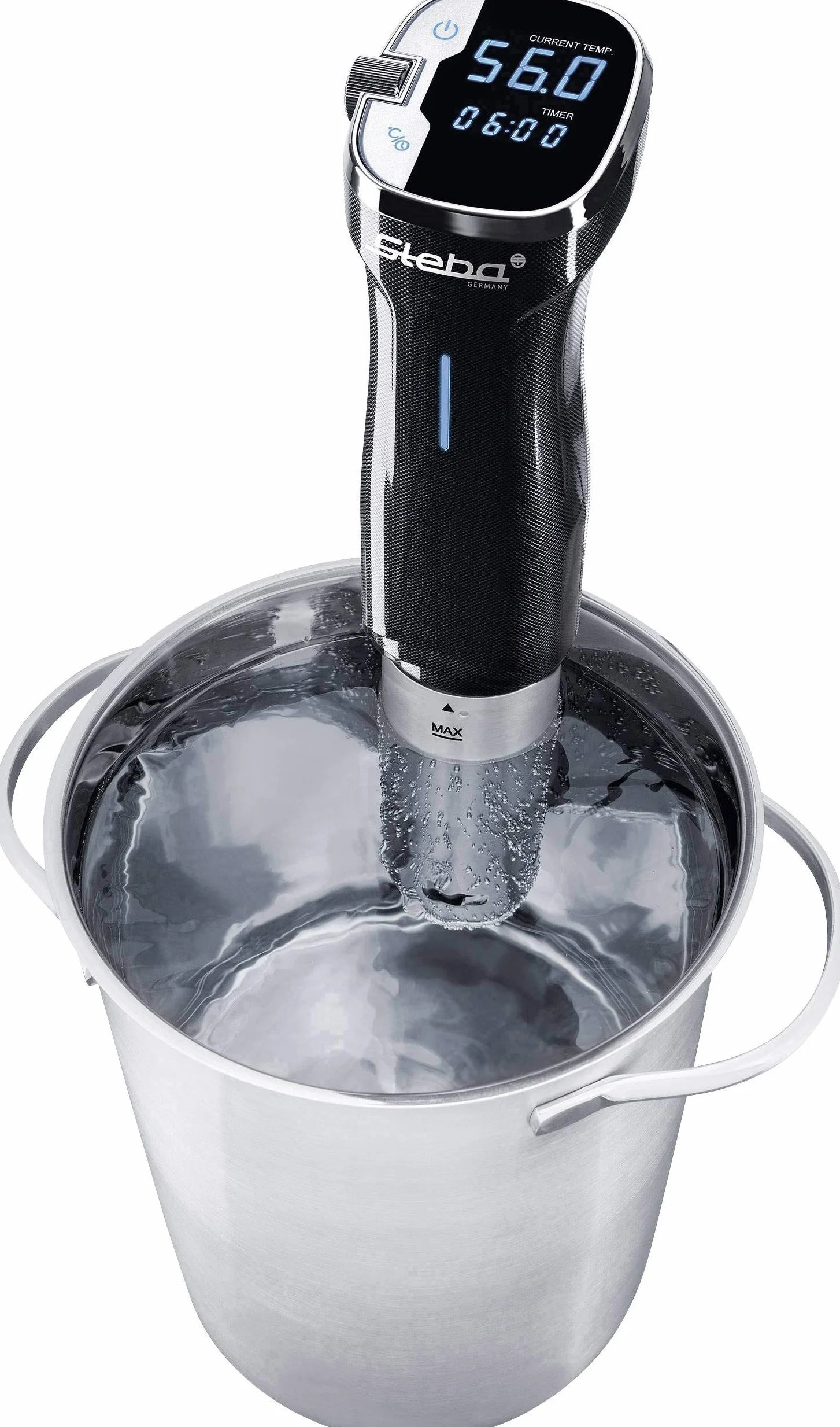 Cocedor sous-vide Steba, con una velocidad de circulación de agua de 12,0 litros/min y accesorios opcionales. SV 50.