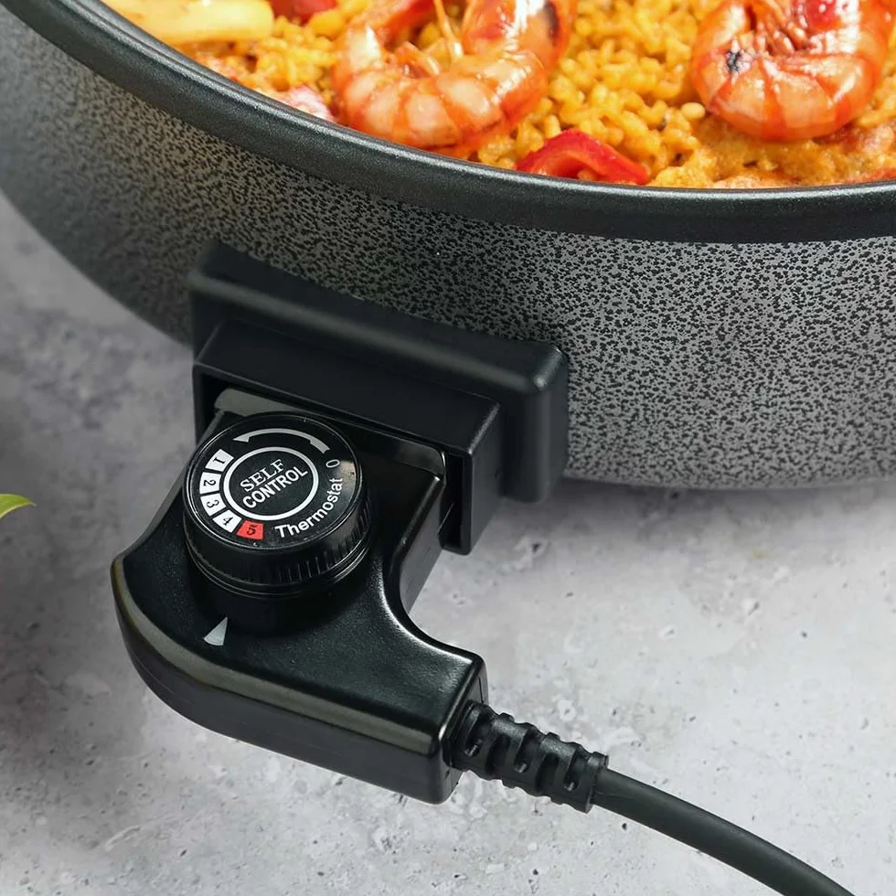Orbegozo Olla eléctrica PZ 4270 42 cm 1500W 10 litros Tapa de Cristal