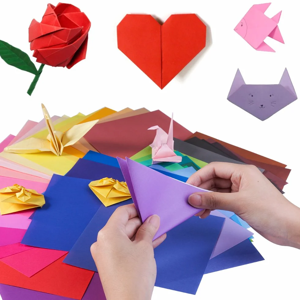 Papel Origami 20x20 cm 50 kolorów 100 arkuszy
