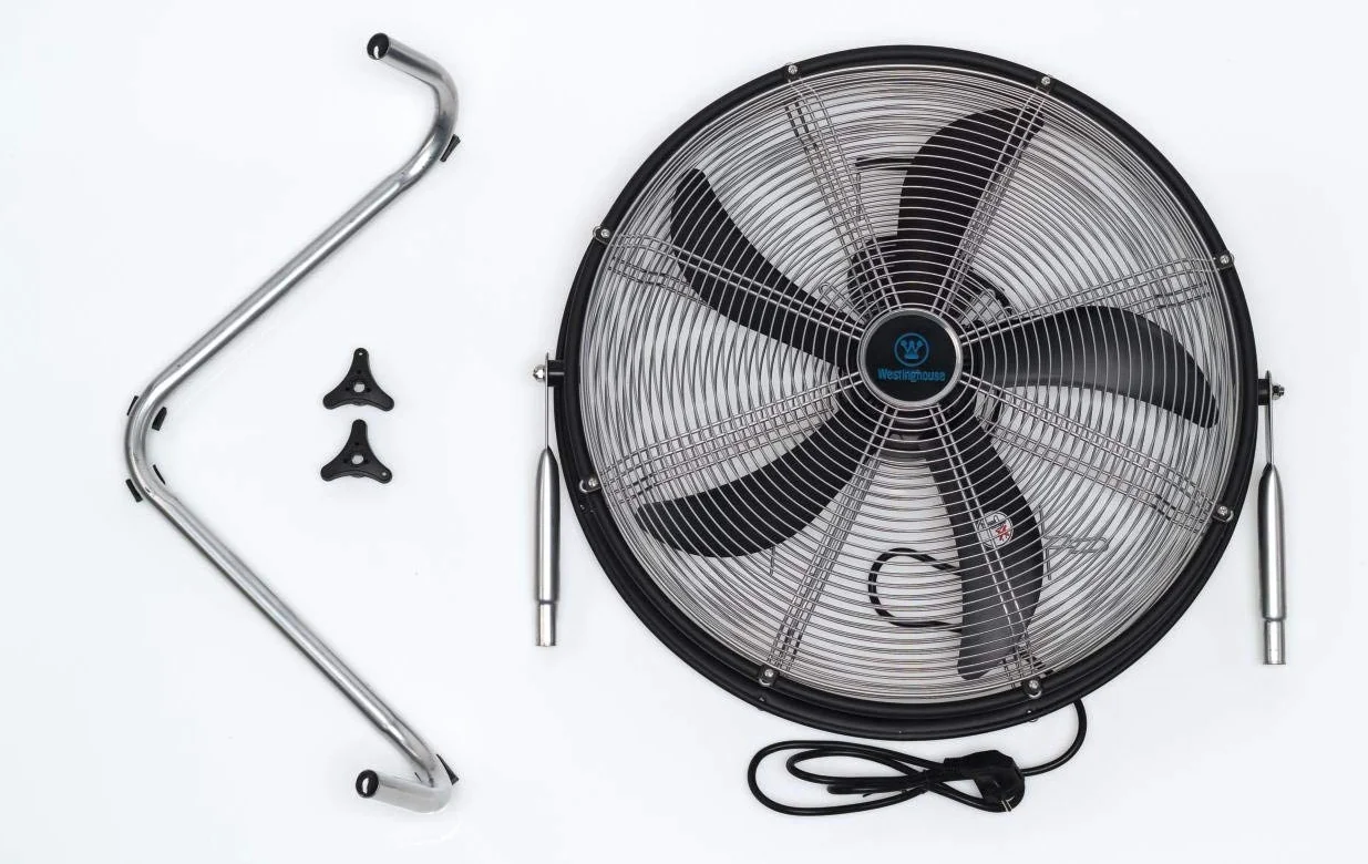 Westinghouse Yucon II - Ventilador de pie con 5 palas abs, 50 cm de diámetro, 120 W, color negro