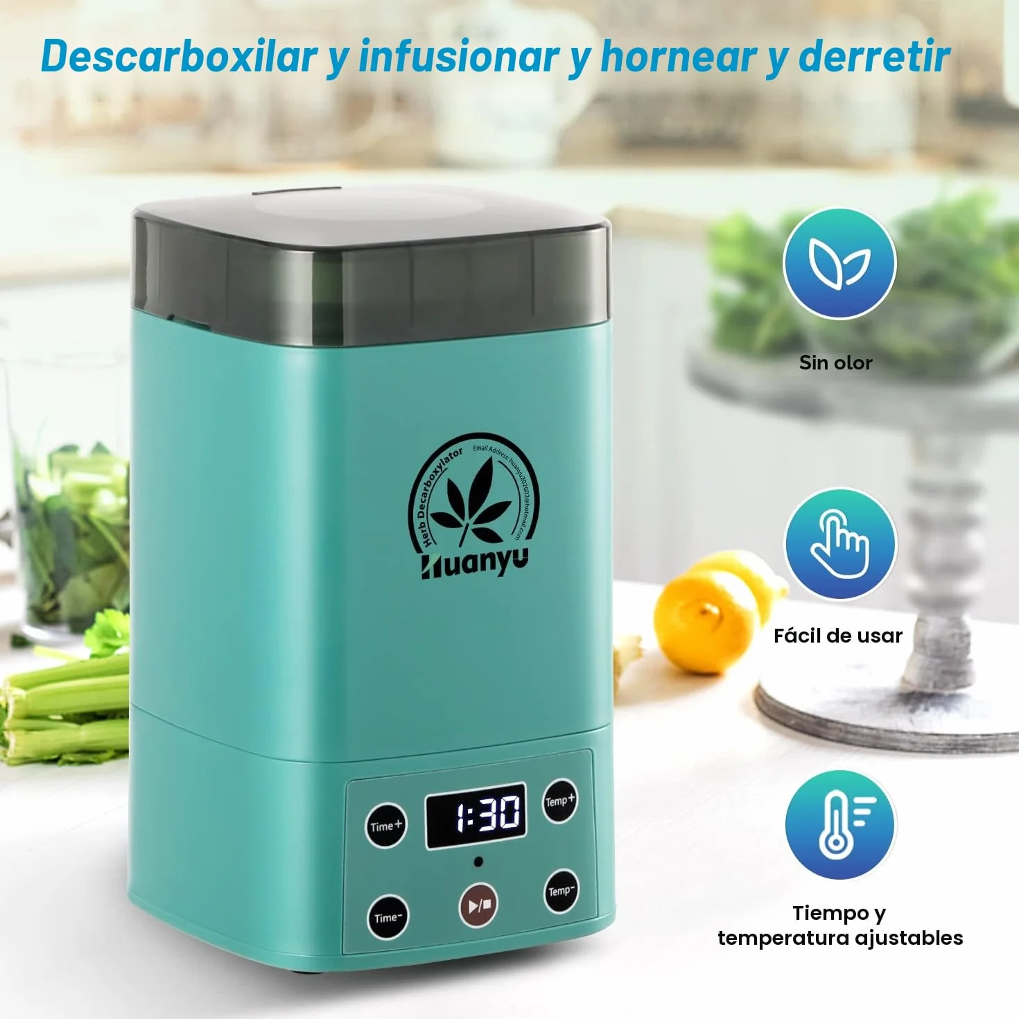 Huanyu Decarboxylator für Kräuter Kräuteröl Infusionsmaschine Butteröl Infuser
