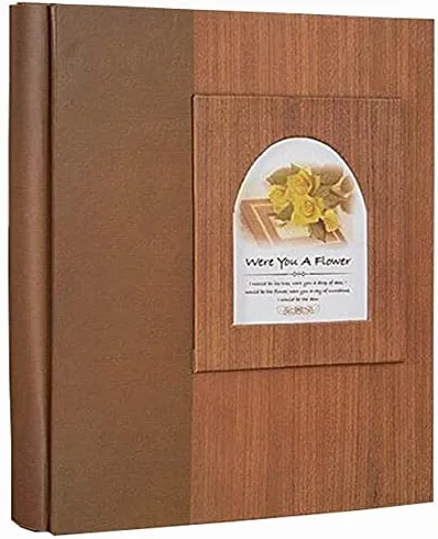 Álbum de Fotos, álbum de Fotos de 6 Pulgadas, álbum de graduación para Estudiantes y Parejas, clásico, con Vetas de Madera (Color: n.º 1)