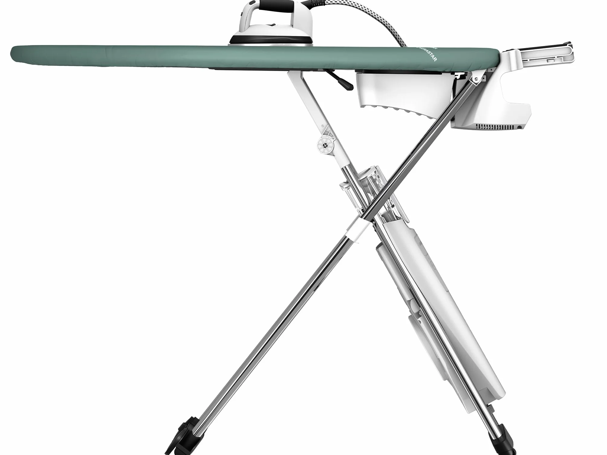 Laurastar S Pure Plus Sistema de planchado, Vapor Higiénico Elimina el 99,9% de Bacterias y Ácaros, Mesa Activa, Ruedas, Depósito Desmontable | Elimina bacterias y ácaros, mesa activa, ruedas, depósito extraíble