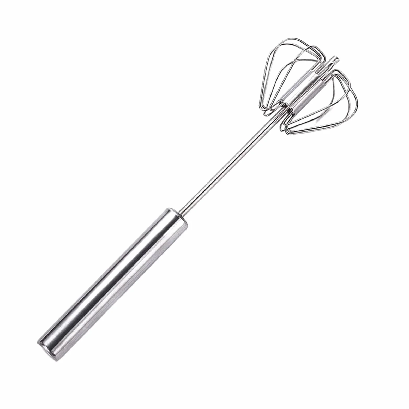 Batidora manual de huevos acero inoxidable for batir y mezclar crema sin esfuerzo(12inch)
