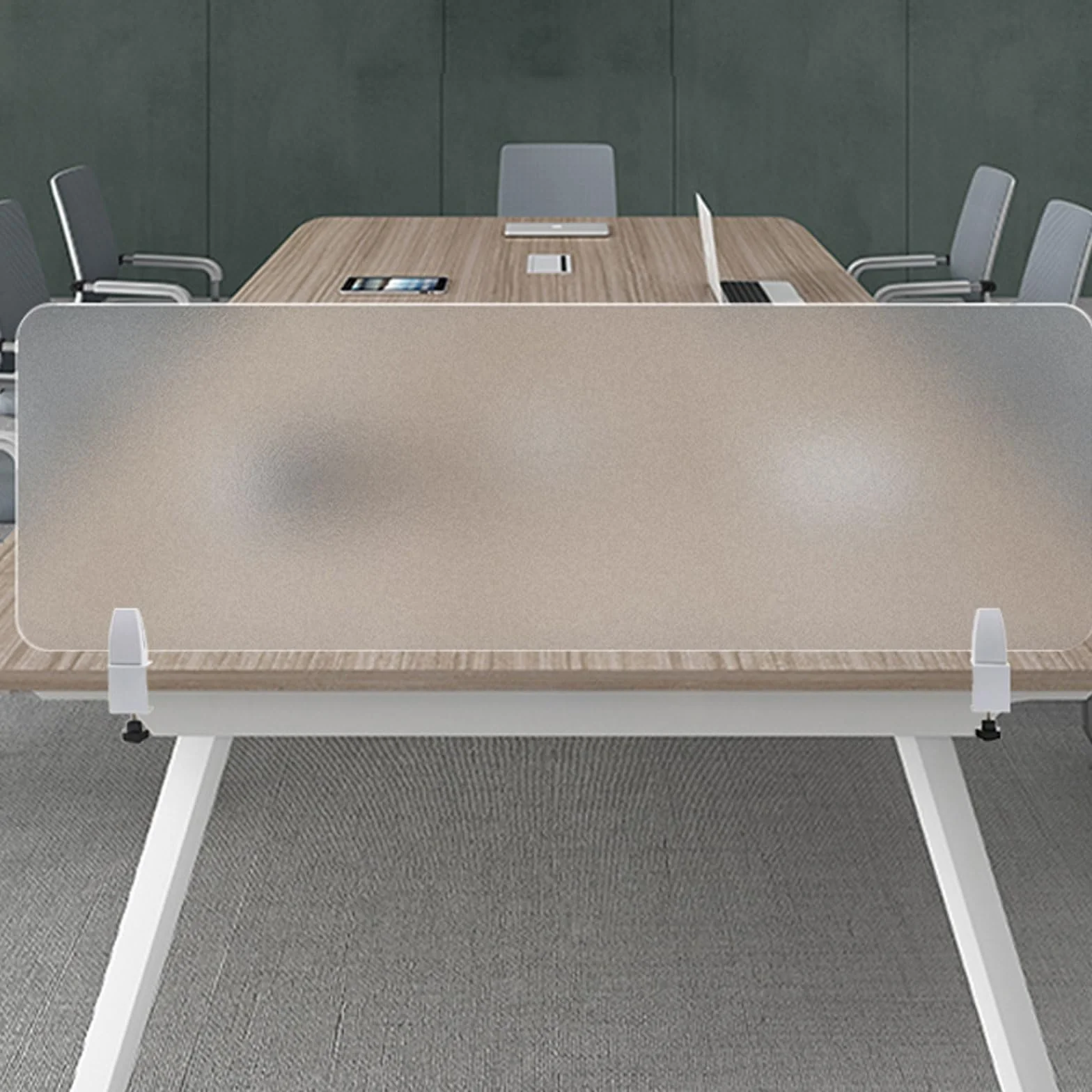 Divisor Acústico para Escritorio,Separador de Computadora Separado para Mesa,Panel De Privacidad Divisor,para Aulas,Oficinas,Guaridas,Pantallas de Privacidad y Pruebas,Grosor 4mm