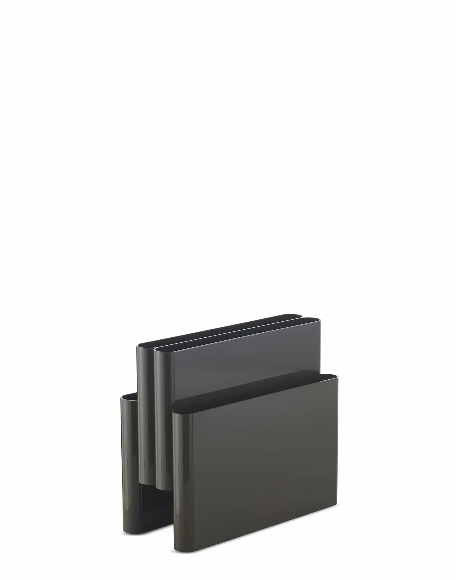 Kartell Magazine Rack, Revistero, L 40 x H 34.5 cm, Antracita