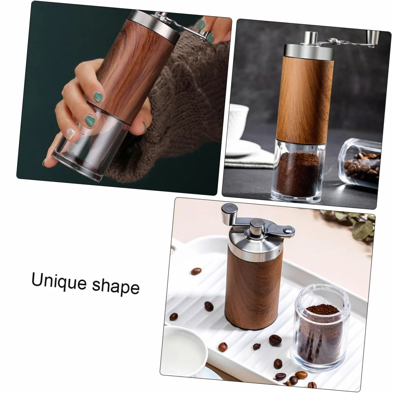 Molinillo de Café Manual de Madera Muelas Cerámicas Obsequio Elegante para Entusiastas del Café