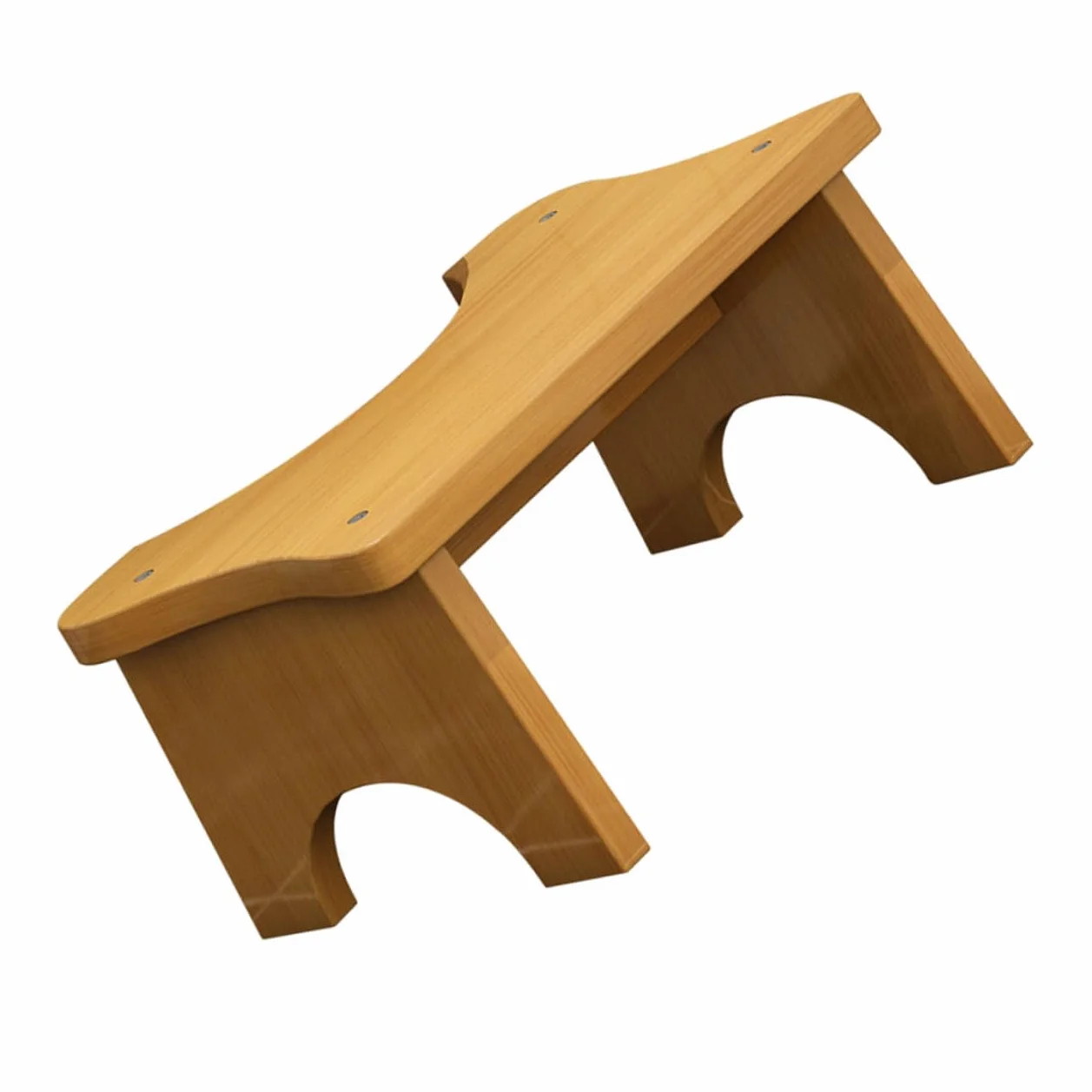 Amosfun Taburete De Baño De Madera Natural para Inodoro, Tamaño Compacto, Reposapiés Estable, Carga Resistente, Uso Doméstico, Diseño Simple, para Niños y Adultos, Adecuado para Lavabo y Aseo