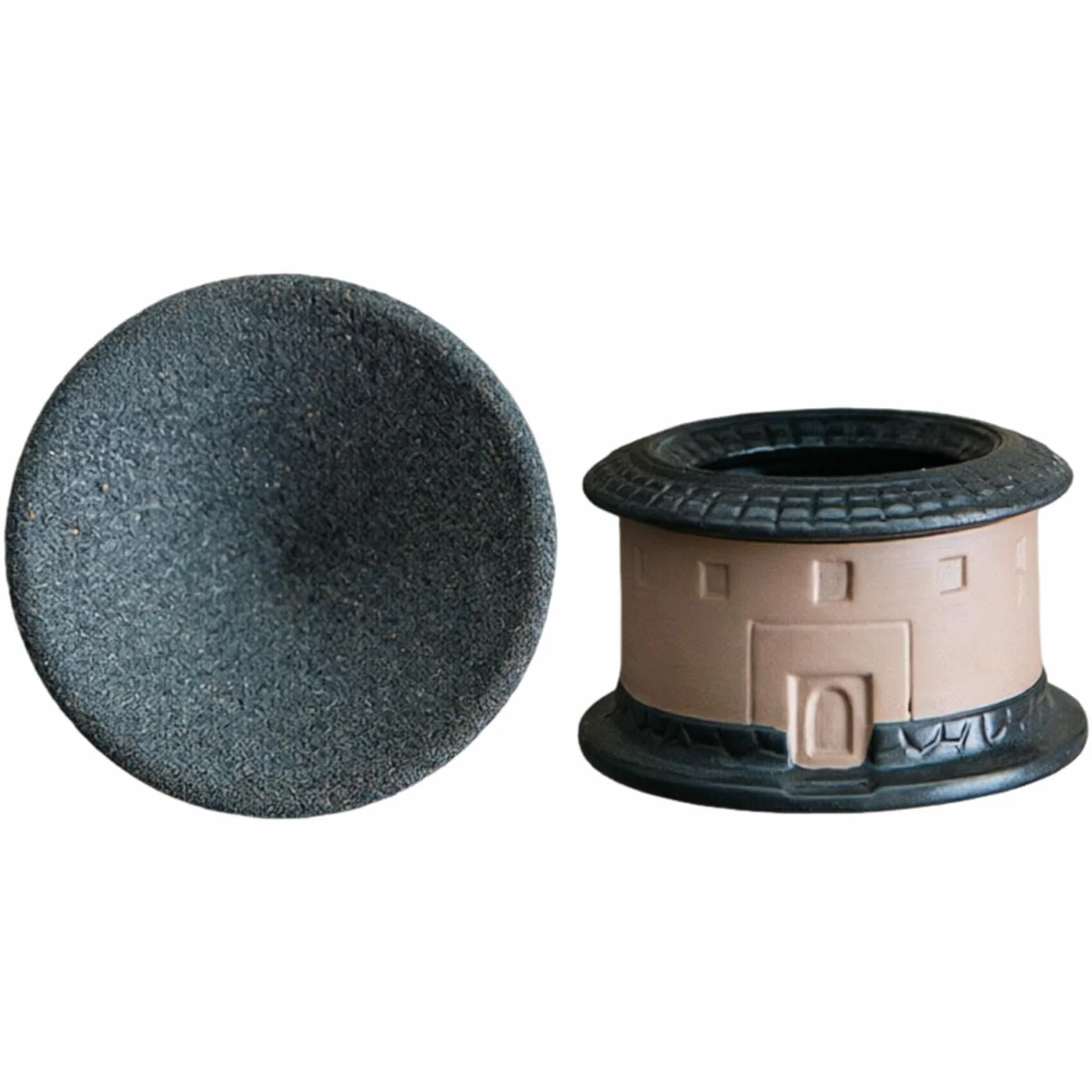 Colador de té – Casa divertida microporosa de cerámica – Pequeño colador de té suelto infusor – para el hogar, cocina, apartamento, dormitorio, restaurante, comercial, camping, picnic, viajes al aire