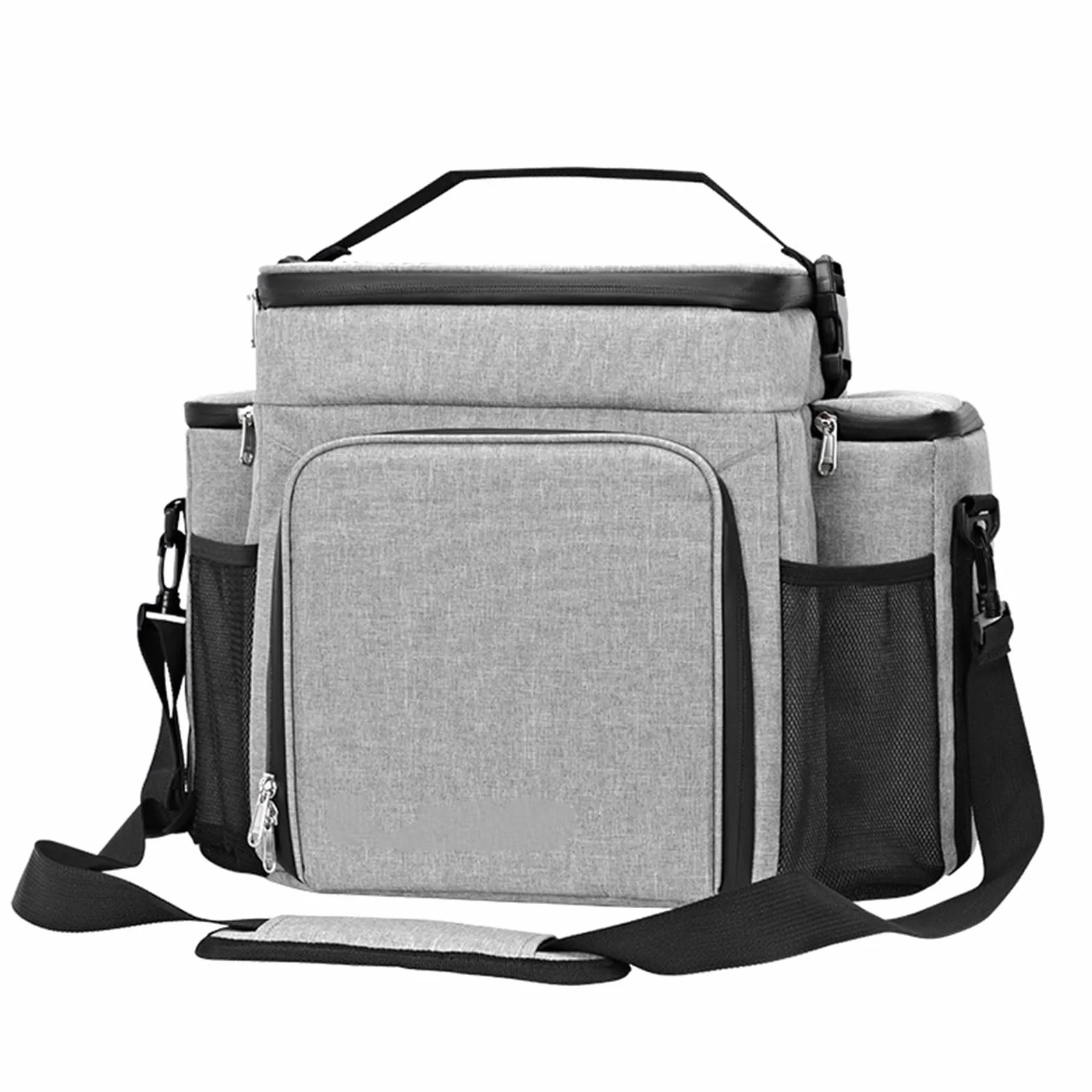 Bolsa Isotérmica Bolsa de Almuerzo Fitness Adulto Hombres/Mujeres Bolsa aislada Hombro portátil Hombro Picnic Bolsa de Fruta térmica for el Trabajo (Color : Gray)