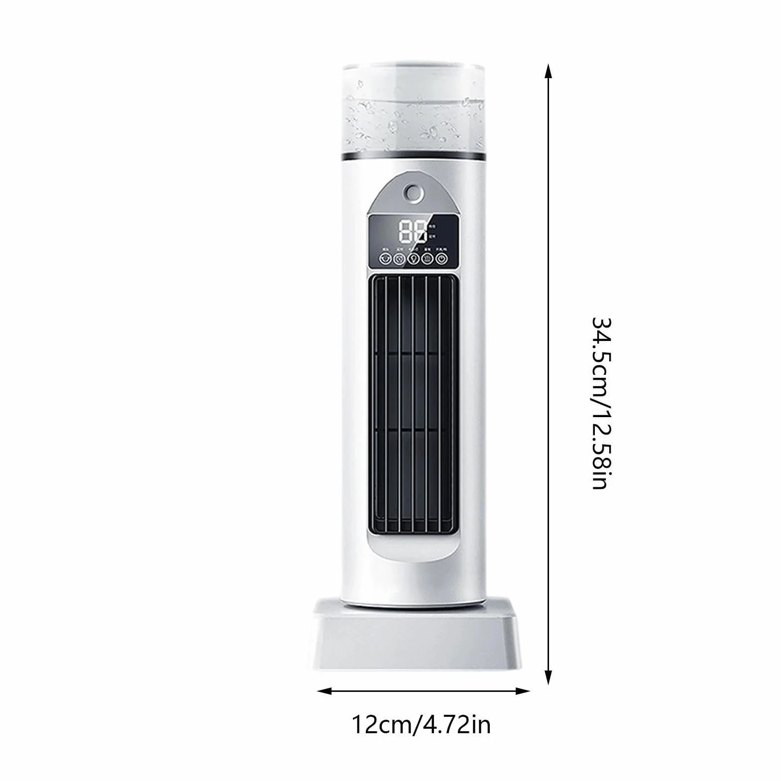 Ventilador Torre Herramienta Sin Aspas 6 Velocidades, Tanque De Agua | Ventilador Oscilante 110 Grados Que Expulsa Aire Frío Para Escritorio Interior Mujeres Y Hombres Hogar Oficina Cocina