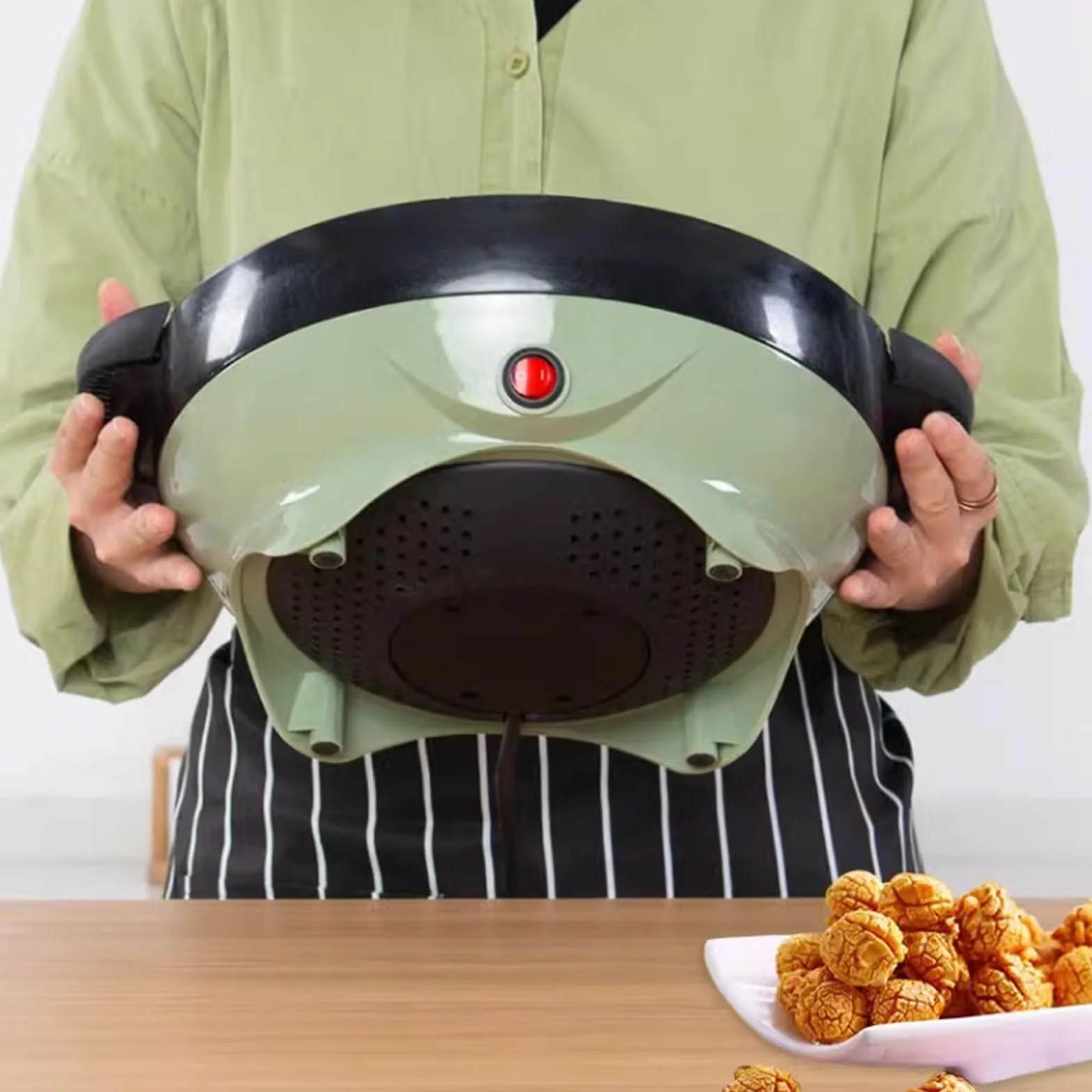 Máquina de palomitas de maíz Máquina de palomitas de maíz for el hogar, máquina de palomitas de maíz completamente automática for niños pequeños, puesto comercial completamente automático Accesorios p