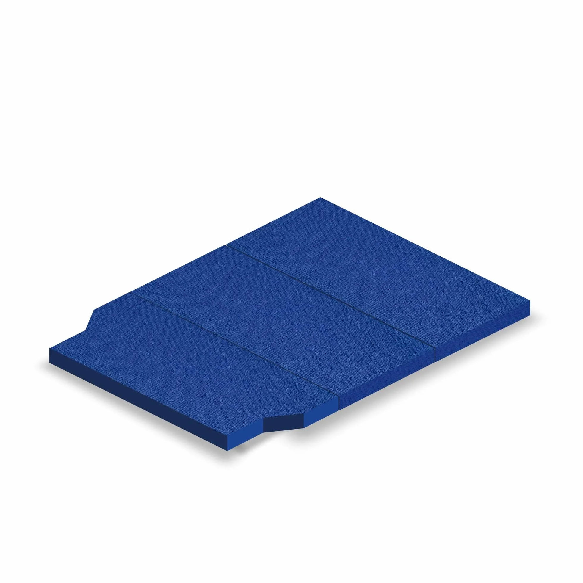 Colchon Plegable Furgoneta Camper Mediana, Varios Vehiculos, Firme de Alta Densidad, Azul Oscuro, Desenfundable y Lavable