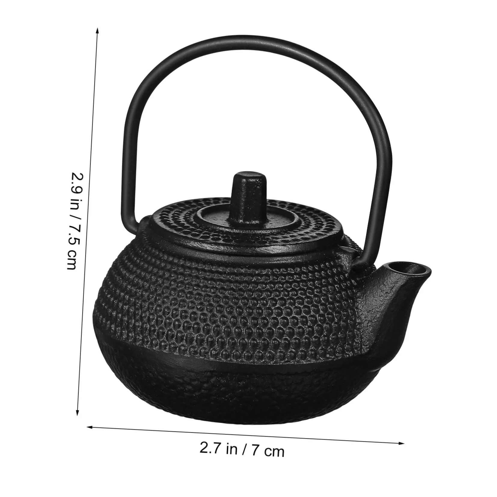 PRETYZOOM 12 Piezas De Tetera De Hierro Fundido Accesorio De Juego De Té Tetera Antigua De Porcelana De Cerámica Juguete Para Juego De Simulación Pequeña