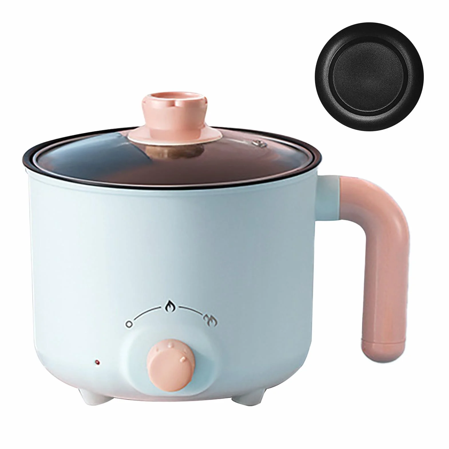 Olla Eléctrica de Calentamiento Rápido, Protección contra Cortes de Energía, Mini Olla para Fideos