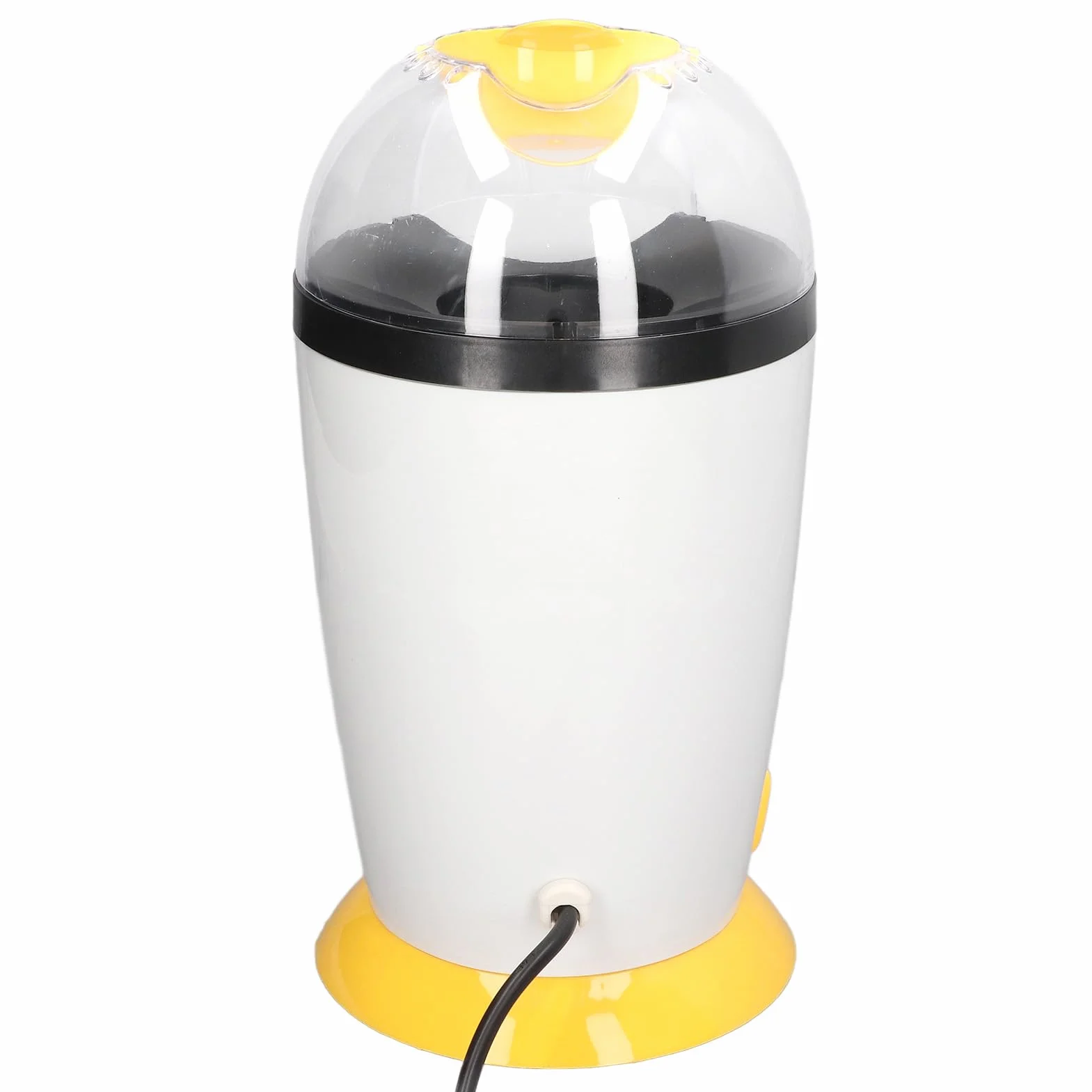 Mini Máquina de Palomitas de Maíz Caliente de 1200W, Palomitas de Maíz de Soplado en Caliente de 2,5 L con Cubierta Transparente Antiescaldaduras para Fiestas Navideñas