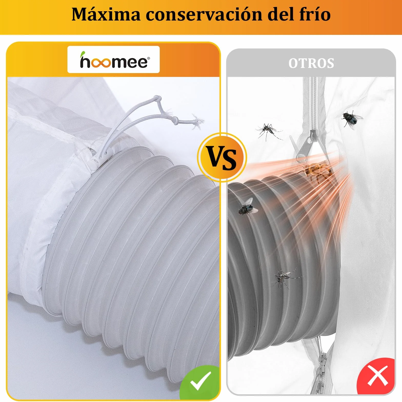 Aislante Ajustable para Puertas Correderas 35x232CM HOOMEE