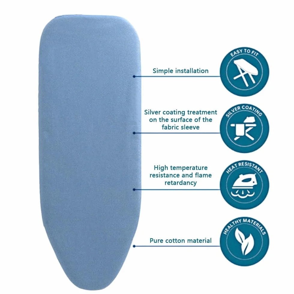 Funda para Tabla de Planchar Acolchada de Alta Res Funda de algodón for Tabla Planchar (102 x 43 cm/40 17 Pulgadas), Multicolor(B)