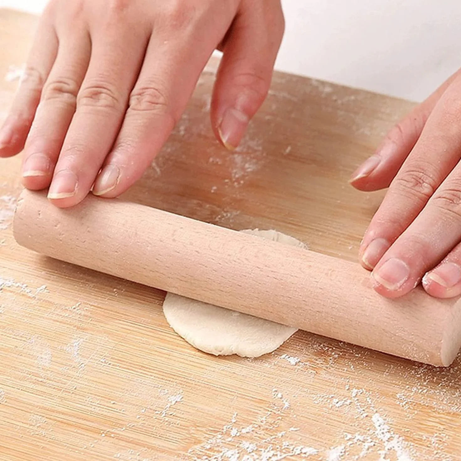 ACiyD Rodillo de amasar para Hornear Cocina Rodillo de Madera Rodillo de Masa de Cocina Herramientas para Hornear Accesorios Manualidades Hornear Fondant Herramienta de decoración de Pasteles Pin