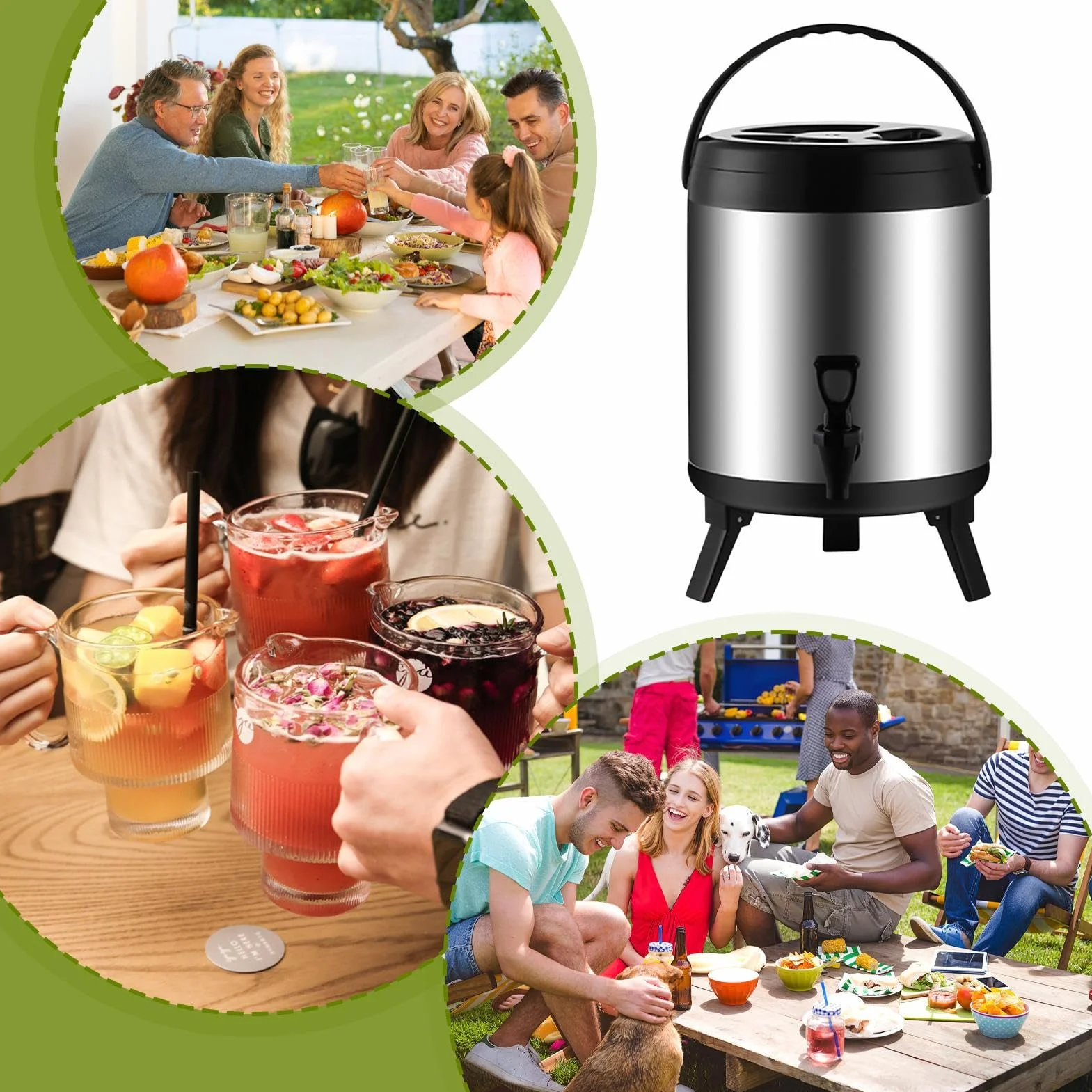 Dispensador De Refrescos Para Jarra Para Bebidas Heladas Y Accesorios De | Dispensador Agua Térmico Portátil Camping aire libre pícnic playa viajes vacaciones verano invierno