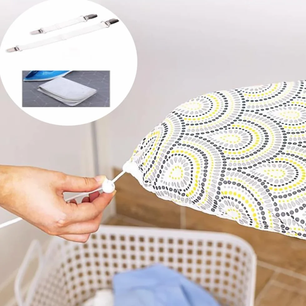 Almohadilla de algodón de 30 x 81 cm, Cierre Ajustable, Resistente a Quemaduras ,Fundas para Tablas de Planchar(12x32 Inch(30x80 cm))