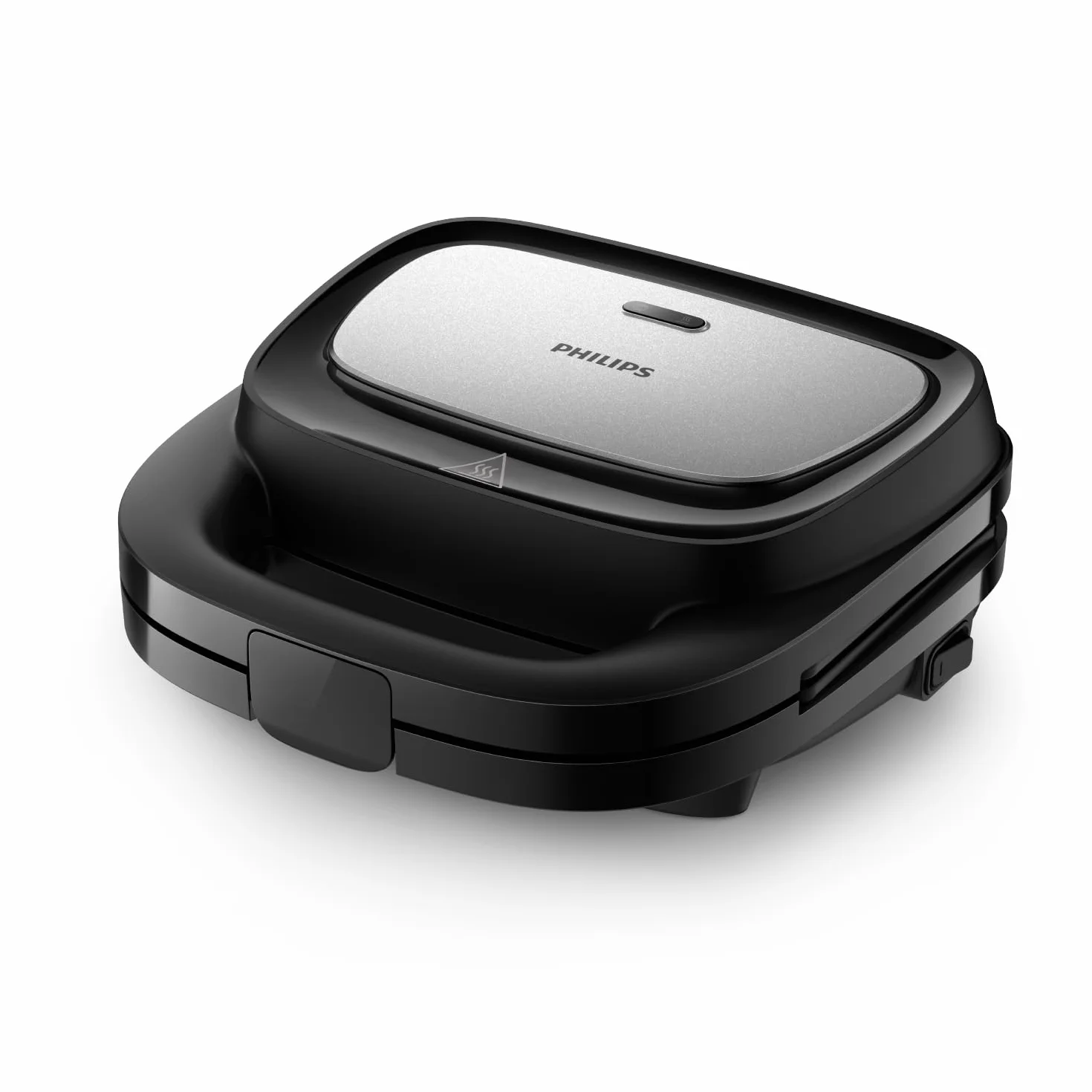 Philips Sandwichera Serie 5000-3 juegos de platos para paninis, sándwiches y gofres, placas antiadherentes para parrilla, cortar y sellar, 750 W de potencia, negro (HD2350/80)