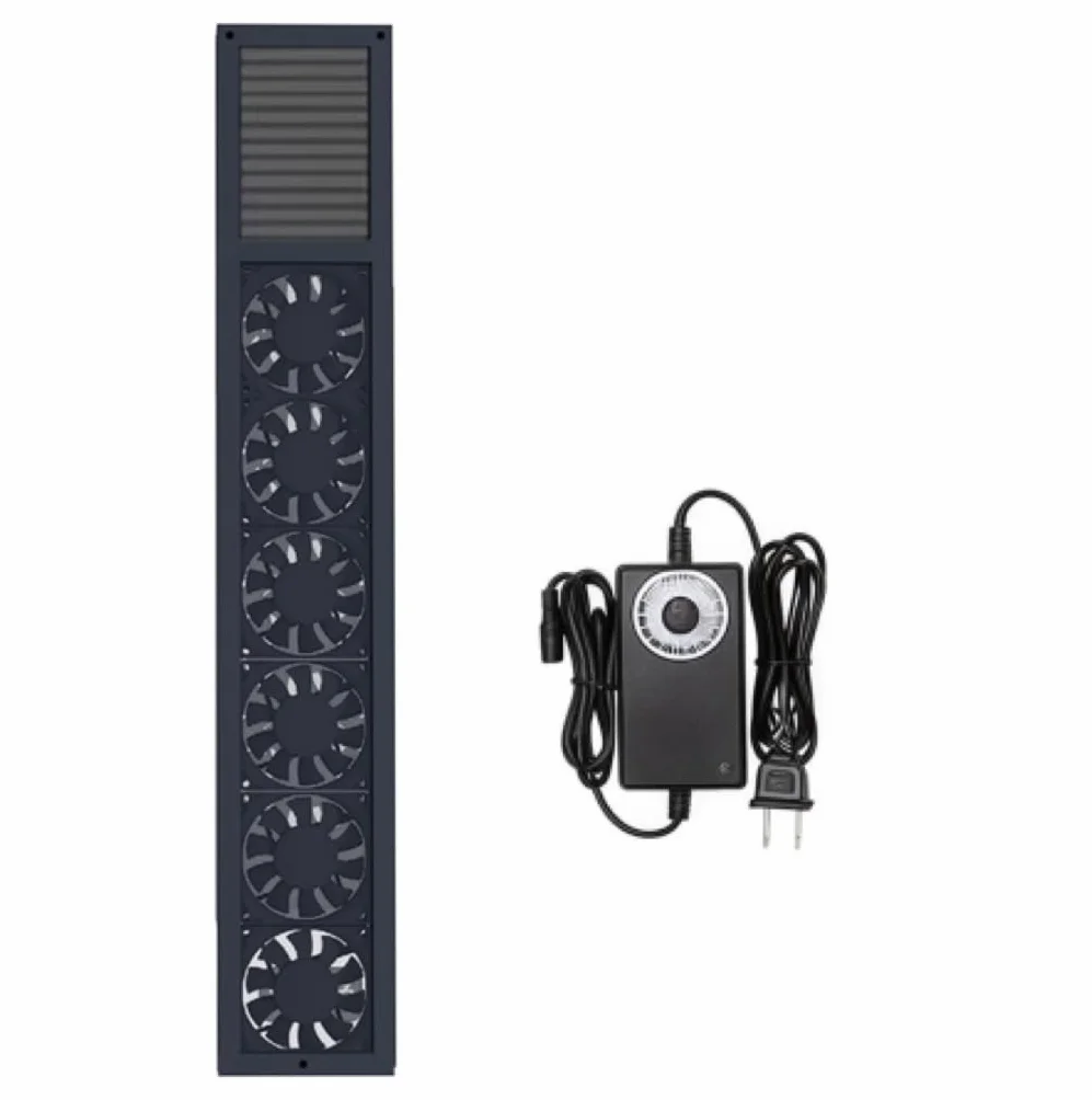 Ventilador Vertical De Ventana，Extractor Para Ventana Corredera，Volumen De Aire Ajustable，Instalación Retráctil Sin Perforar 53-120cm，2800RPM Para Dormitorio Cocina Oficina Baño(Black,81-120cm)