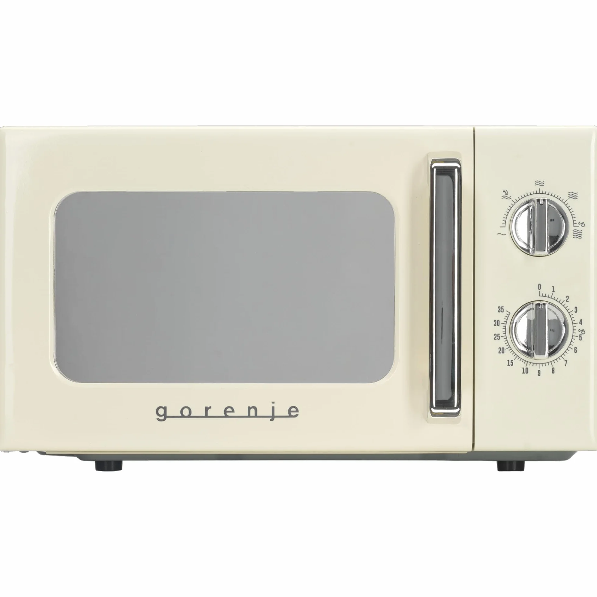 Gorenje MO20E1HRL Microondas, 20 litros, 700 W, AquaClean, Temporizador, función de descongelación, 5 modos, protección infantil, blanco/retro