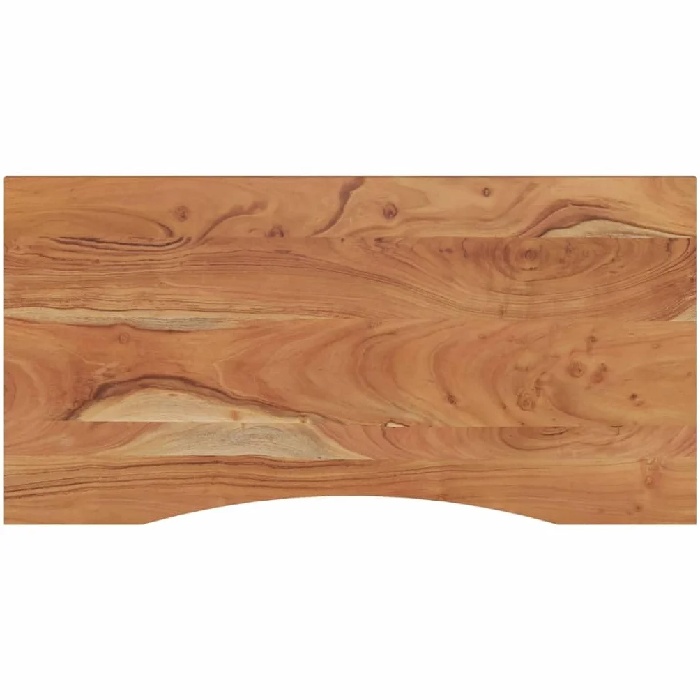 vidaXL Tablero de Escritorio Rectangular, Superficie de Mesa, Tablero de Trabajo Comedor, Superficie para Oficina, Madera de Acacia 110x60x2,5 cm