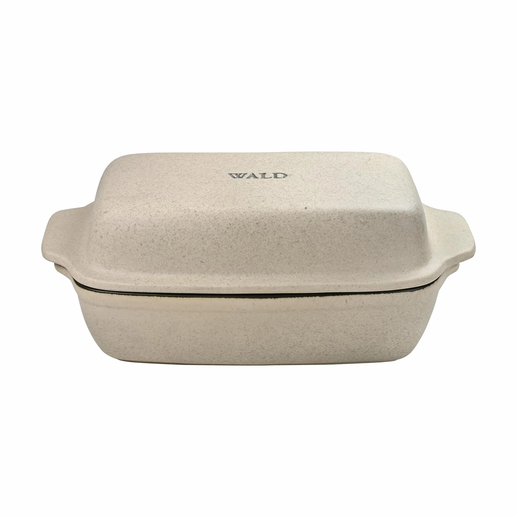 Sartén rectangular Wald de cerámica Kergrès – para pan en caja casera – 30 × 13 cm – Recetario incluido – Made in Italy