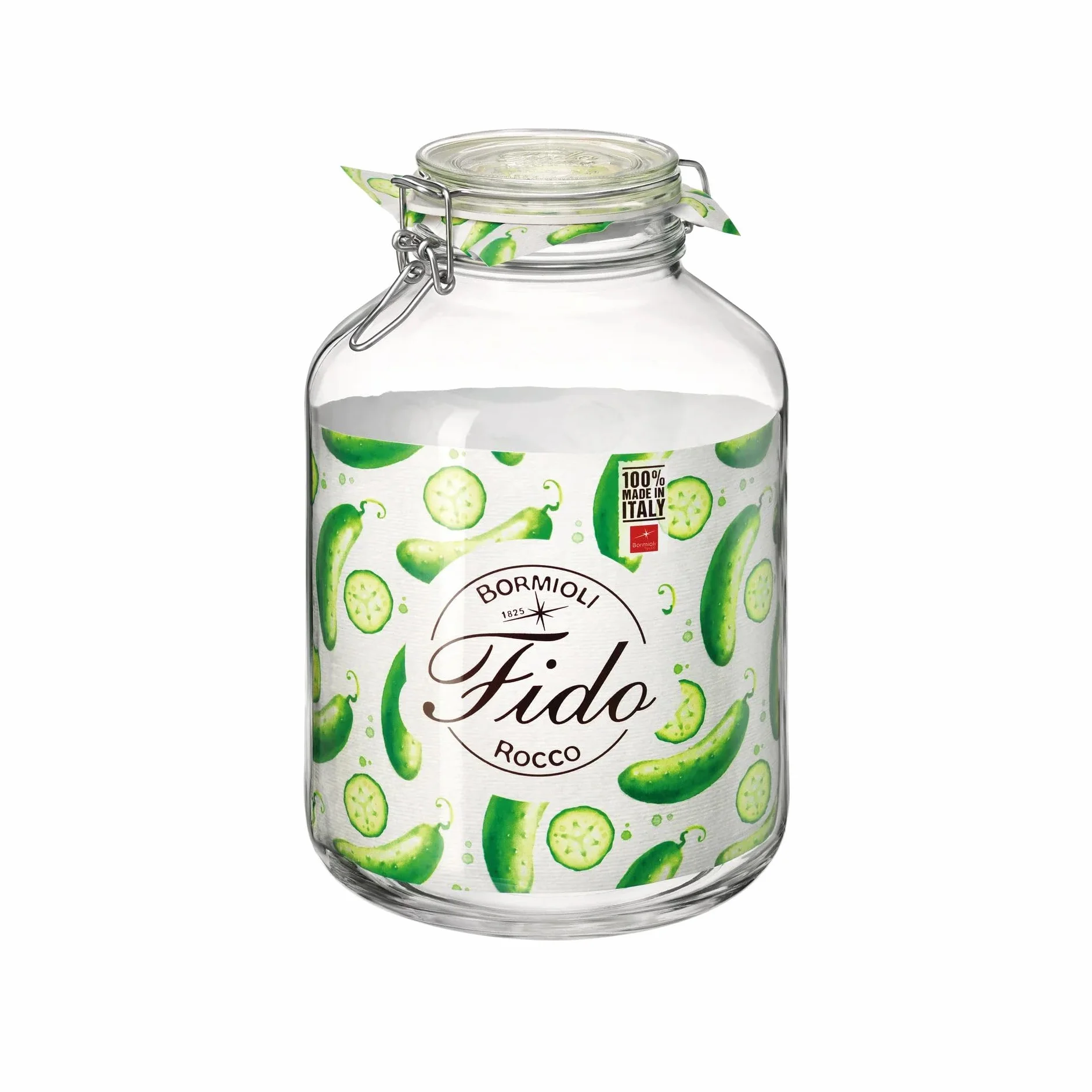 Bormioli Rocco FBA_450492799 Fido - Tarro transparente, 166 onzas, 5 L
