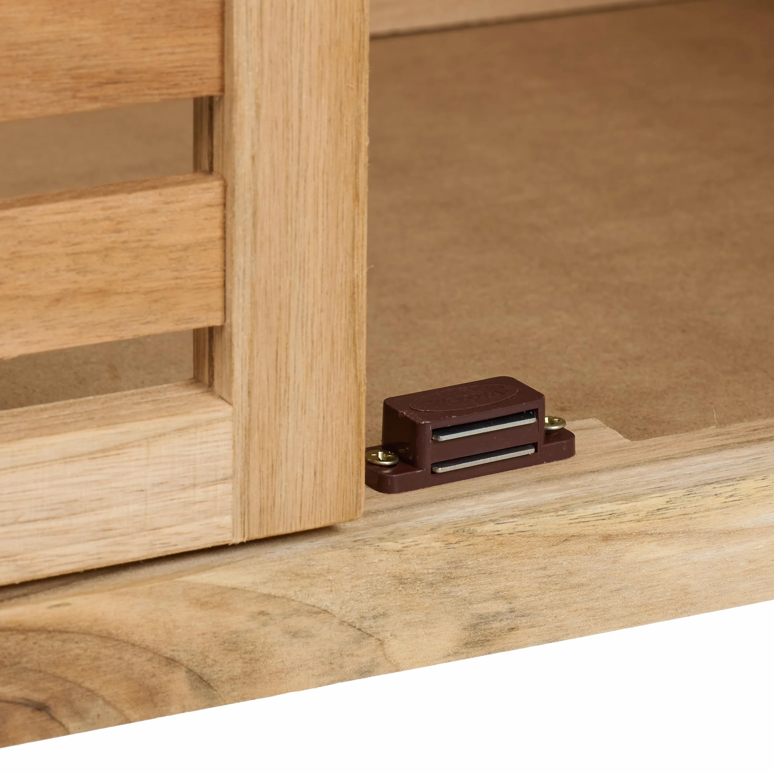 Relaxdays Mueble de Baño Nogal 86x67,5x35,5 cm Estantería con 2 Puertas