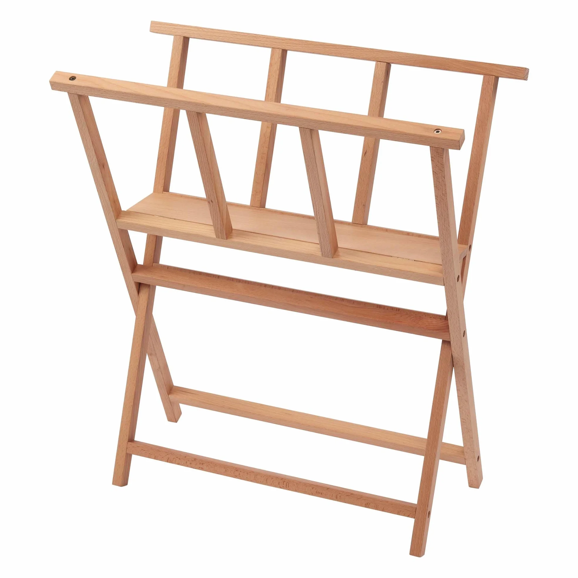 Creative Mark Estante plegable de madera grande para impresión – perfecto para exhibición de lienzo, arte, impresiones, paneles, carteles, galería de arte, estante de almacenamiento – [acabado de