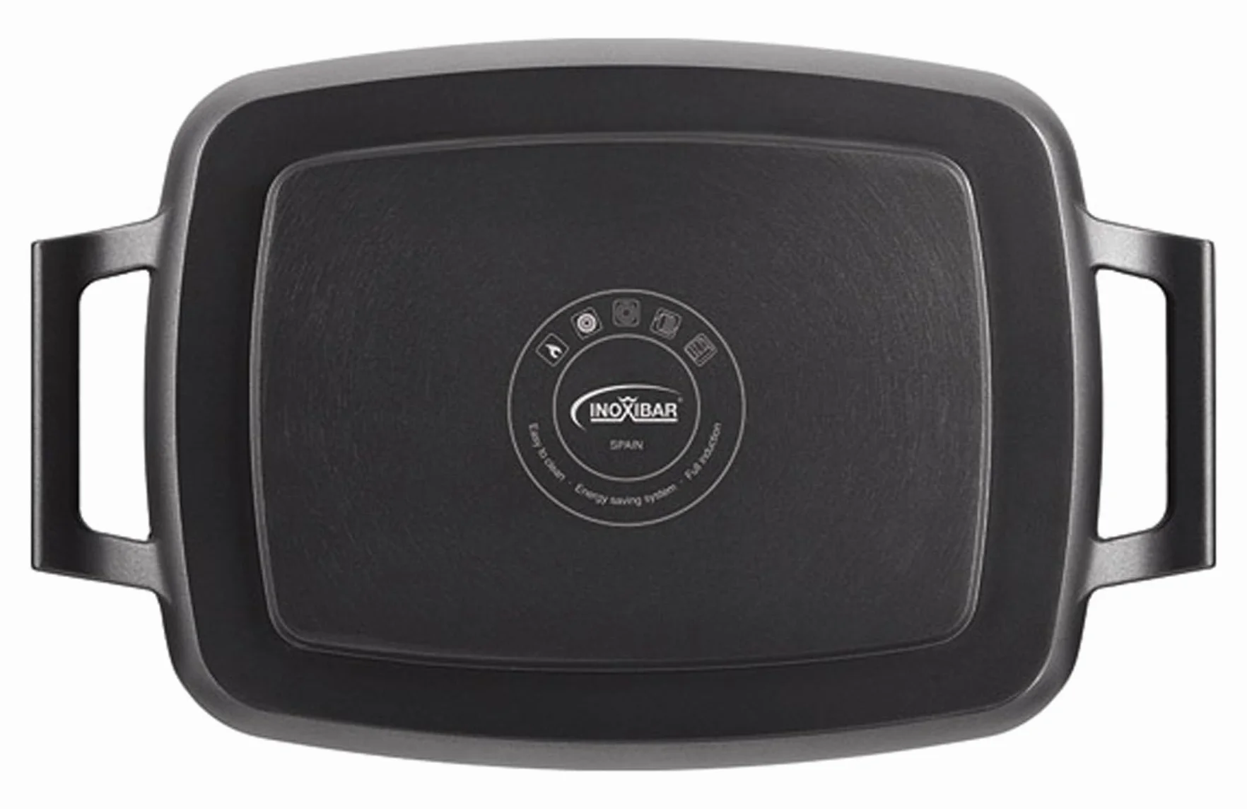 PLANCHA ASAR NEGRA BLACK 48 X 29 CM INOXIBAR