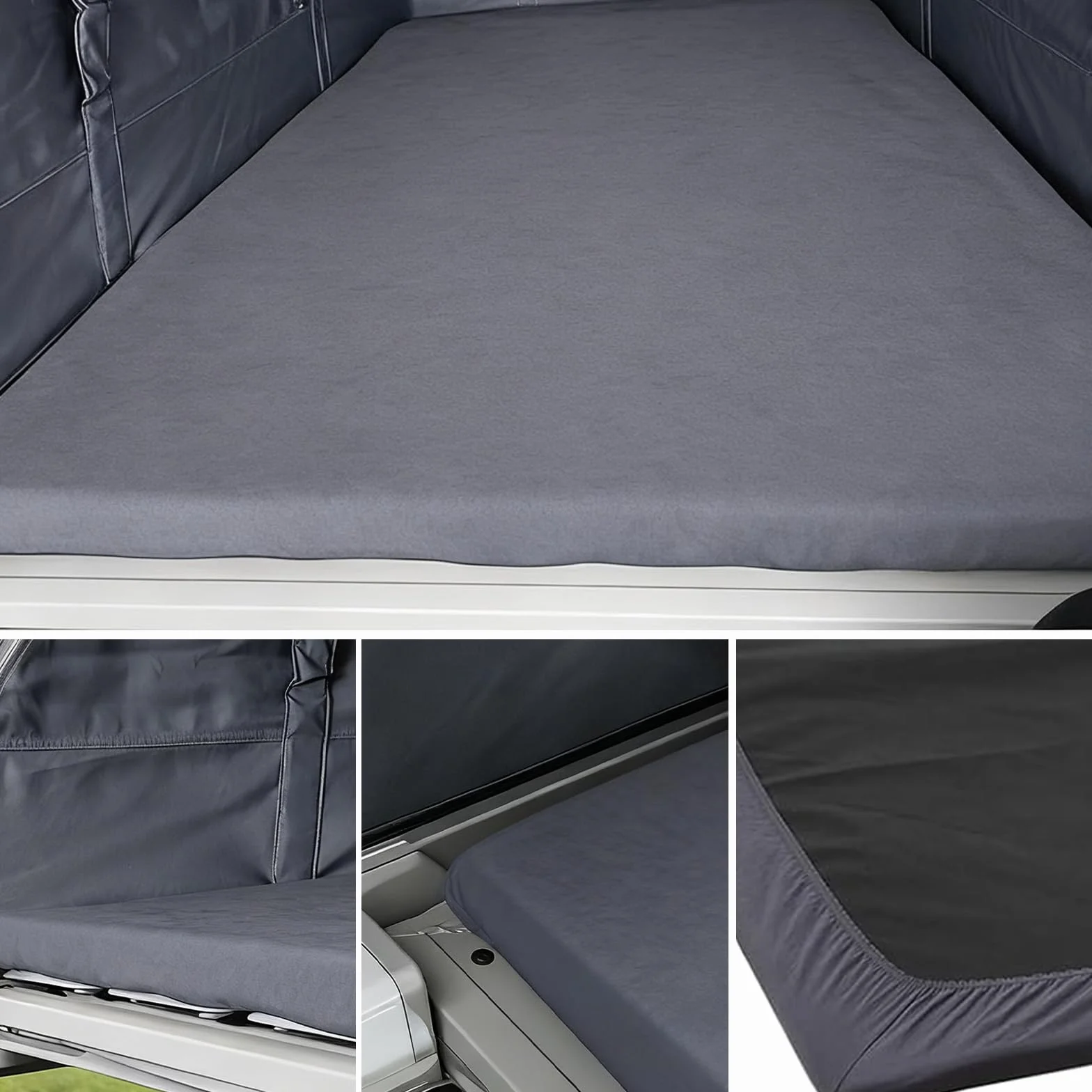 Sábana Bajera Repuesto para VW T7 California Pop Up Roof, Lujo Sábana Ajustable para Autocaravana Cama Trasera, Loft Techo Emergente Accesorios para Autocaravana