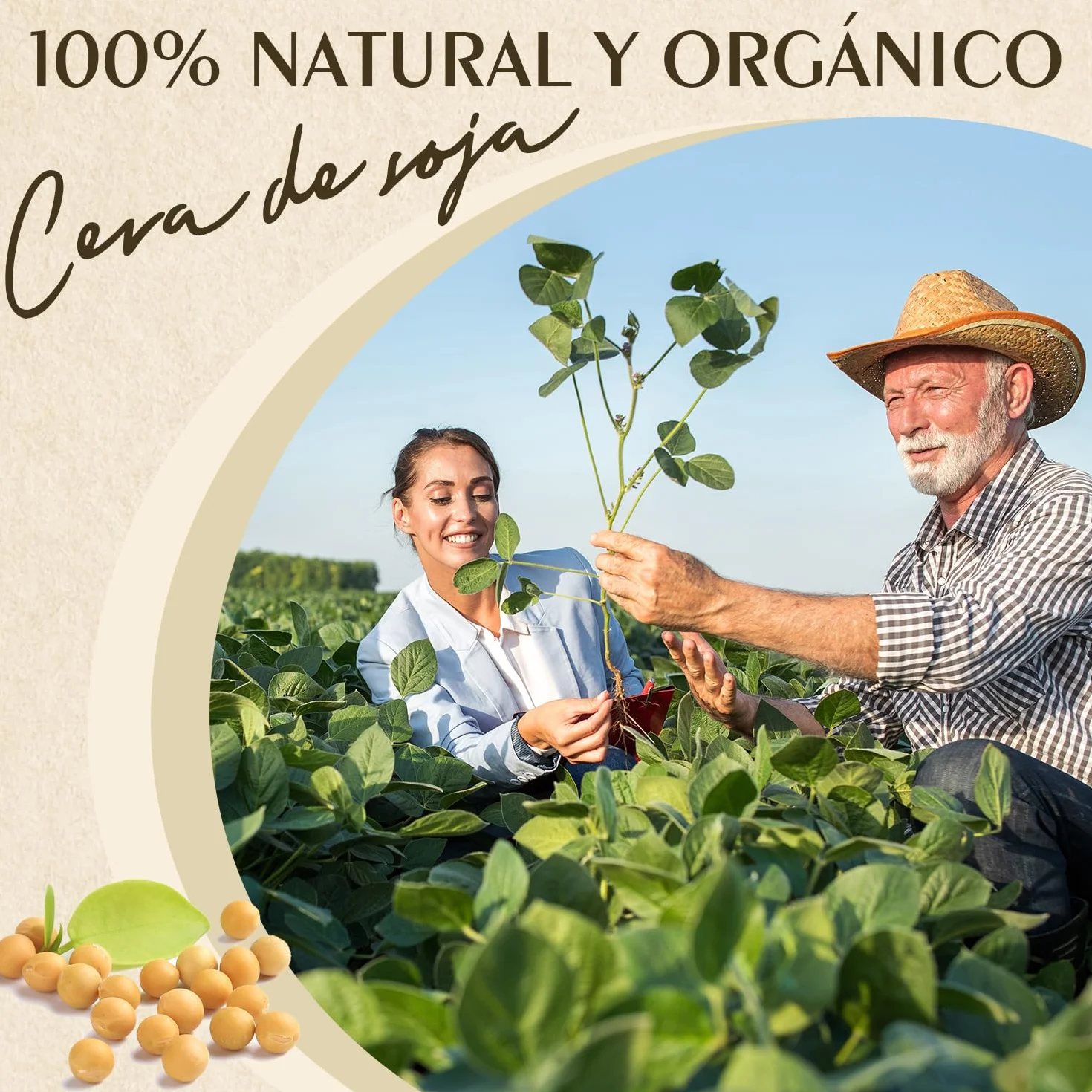 Cera de Soja para Velas 10kg, Cera de Soja Bajo Punto de Fusión para Hacer Velas Caseras, Material para Velas Aromáticas y de Color, 100% Natural