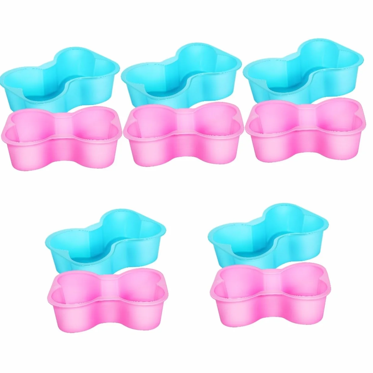 MAGICLULU 10 Moldes Para Tartas Moldes De Hueso De Silicona Lata Para Hornear Pasteles Moldes De Silicona Para Hornear Moldes Para Tartas De Hueso De Perro Moldes Para Golosinas Para