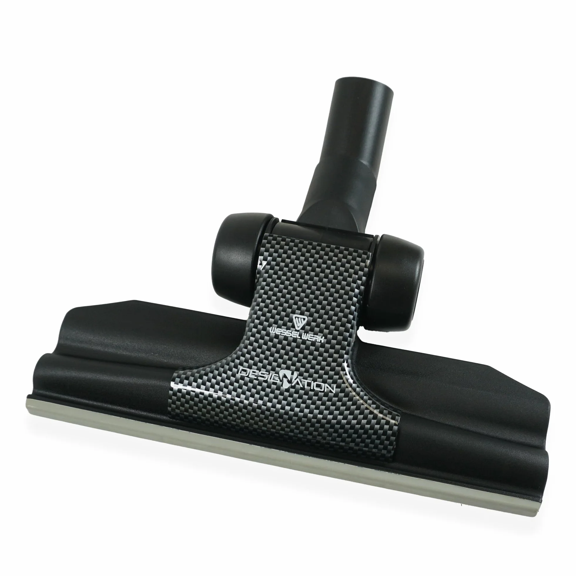 Cepillo combinado plano universal RD285 (Wessel Werk) – 4 ruedas – para aspiradoras de tubos de diámetro 32 a 38 mm – Ancho: 28,5 cm – Compatible con Karcher, Rowenta, Miele...