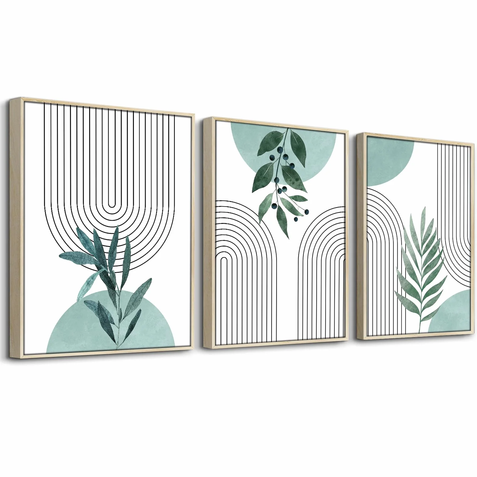 hyidecorart Abstracta Boho Moderno Marcos Cuadros Decoracion Salon 30x40 cm | Diseños Exquisitos, Impresión HD, Fácil de Colgar, Tejido de Lienzo, Instalación Rápida, Para Muchas Habitaciones, Regalo