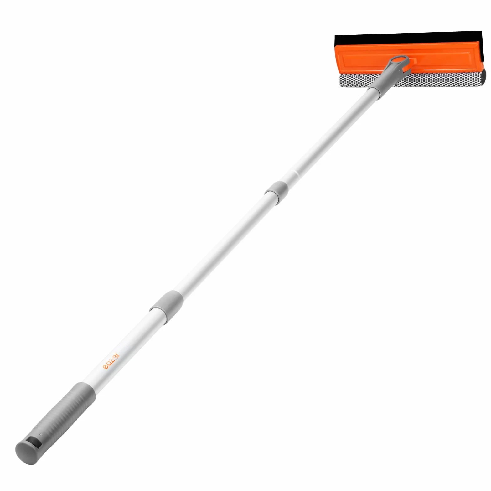 eazer Herramienta Profesional de Limpieza de Ventanas de 46 Pulgadas, escobilla giratoria 2 en 1 para Kit de Limpieza de Ventanas, Kit de Equipo de Lavado de Ventanas con Poste de extensión roscado