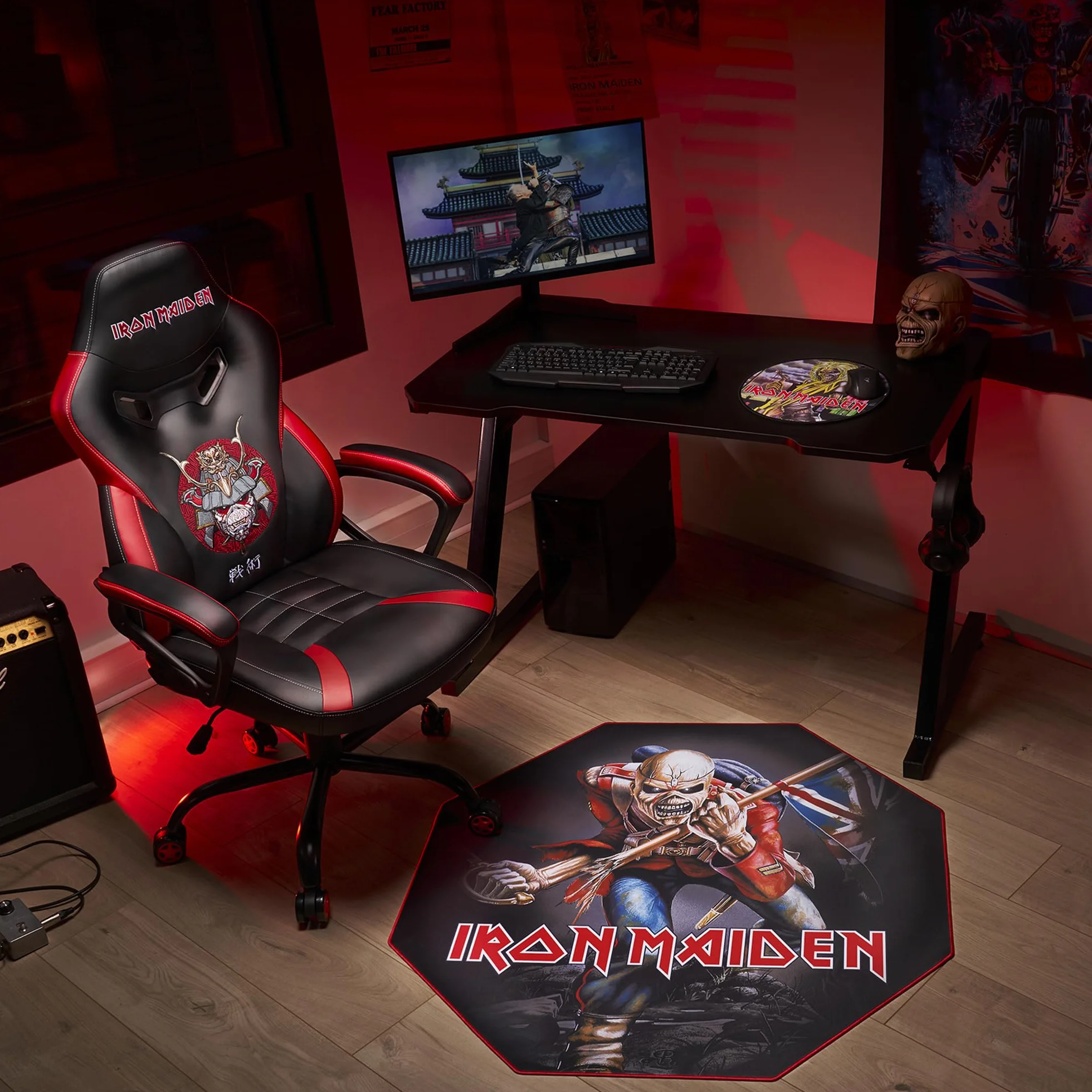 Subsonic Iron Maiden - Silla Gaming - Asiento Gamer para Escritorio - Sillon de Oficina Tall S/M