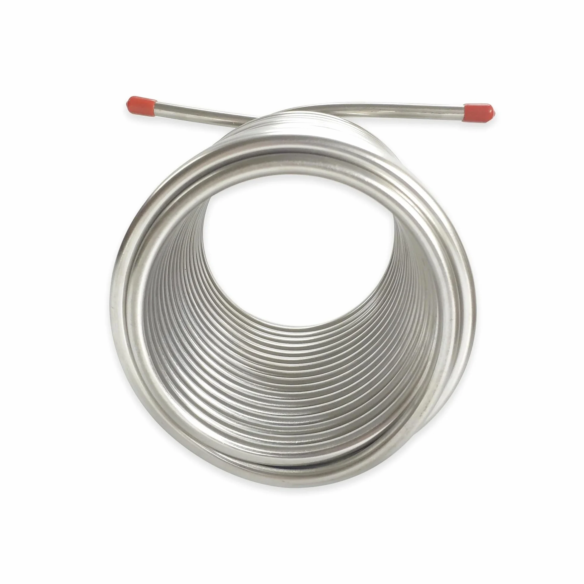 Enfriador de mosto y agua de cerveza de doble capa, serpentín de enfriamiento de 14 m de longitud, serpentín de enfriamiento de cerveza for incubadora exterior, acero inoxidable 304 de grado alimentic