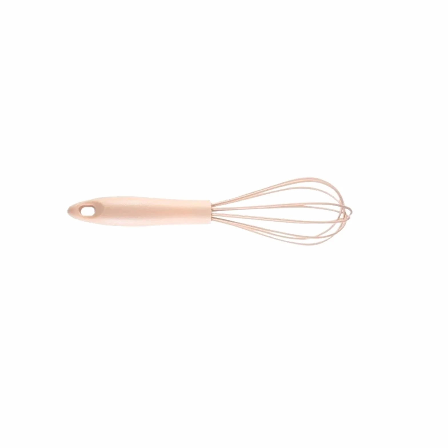 Batidor de huevos manual batidor globos silicona que ahorra espacio for uso en la cocina(Pink 10 Inches)